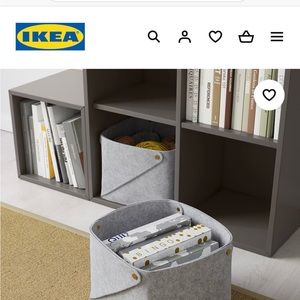 Lot of 4 IKEA Pudda Baskets